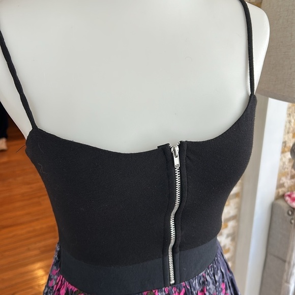 Love Fire Black and Purple Mini Skater Dress - Picture 2 of 8